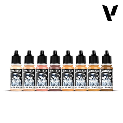 Vallejo Model Color Face And Skin Tones Set of 8 Colors